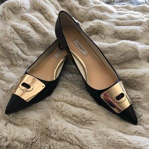 Coach Black Kitten Pumps